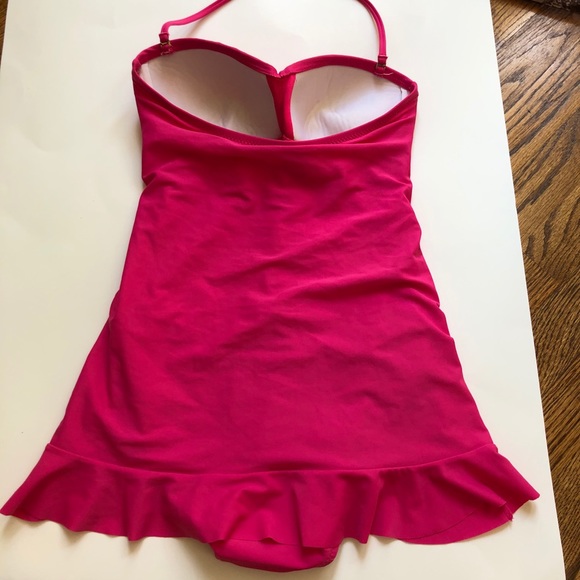 ABS by Allen Schwartz One Piece Pink Swimsuit - Picture 7 of 7